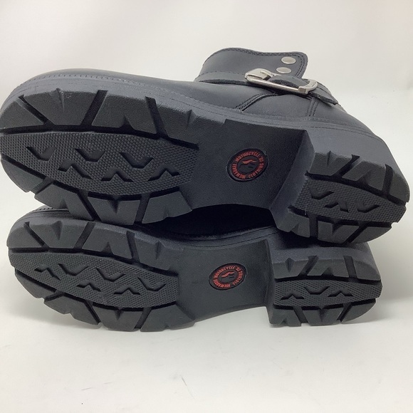 Milwaukee Women's Black "Capri" Motorcycle Riding Boots - Picture 5 of 9